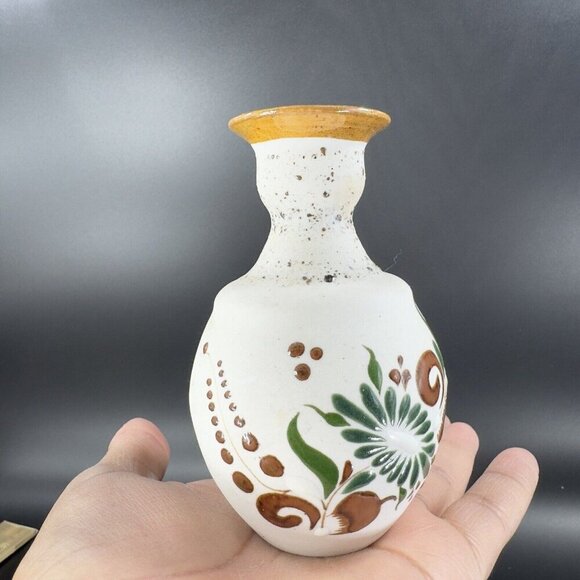 Mexico Folk Art Pottery Vase Tonala Talavera Ceramic Hand Painted Stoneware VTG - Picture 12 of 16